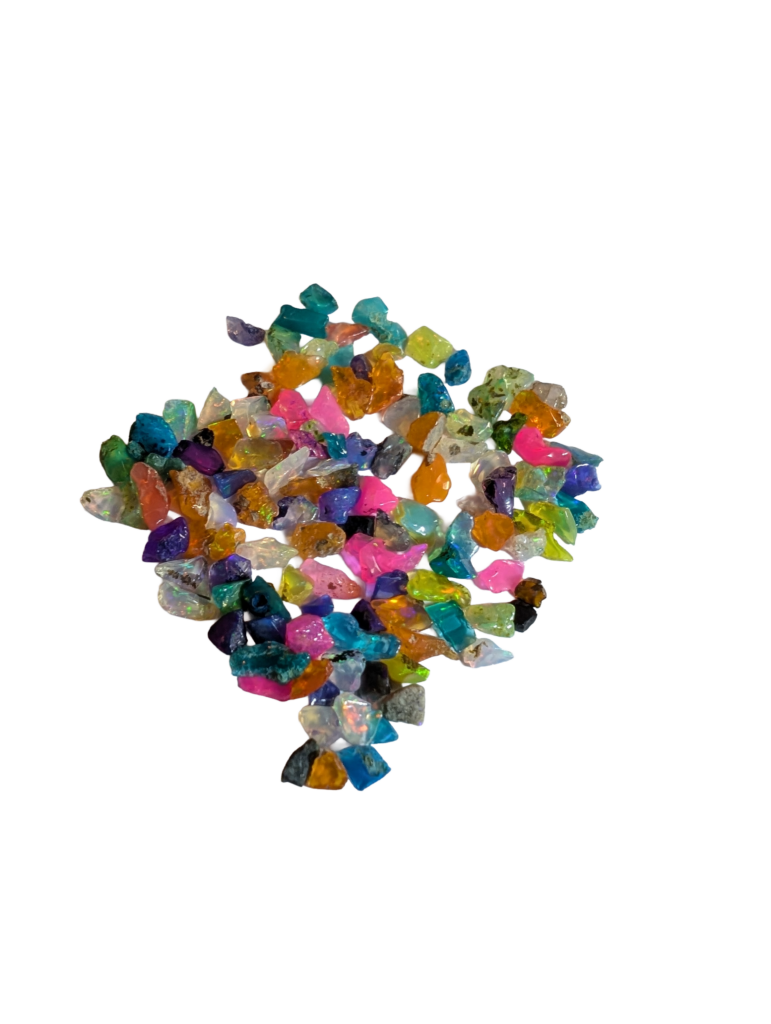 Opal Symphony Mix
Can't decide on just one? Our Symphony Mix features a stunning selection of all eight color shades. It’s the perfect choice for a playful, one-of-a-kind piece where every color of the rainbow comes to life.